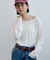 シアーワッフルルーズTシャツ