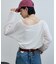 シアーワッフルルーズTシャツ
