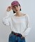 シアーワッフルルーズTシャツ