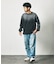 HAV-A-HANK×FREAK'S STORE 別注 バックプリント バンダナデザイン ピグメント クルーネックロングスリーブTシャツ