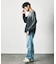 HAV-A-HANK×FREAK'S STORE 別注 バックプリント バンダナデザイン ピグメント クルーネックロングスリーブTシャツ