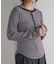 別注 Panel rib Henley Long Sleeve T-shirt