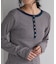 別注 Panel rib Henley Long Sleeve T-shirt
