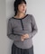 別注 Panel rib Henley Long Sleeve T-shirt