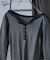 別注 Panel rib Henley Long Sleeve T-shirt
