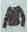 別注 Panel rib Henley Long Sleeve T-shirt