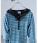 別注 Panel rib Henley Long Sleeve T-shirt