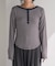別注 Panel rib Henley Long Sleeve T-shirt
