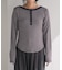 別注 Panel rib Henley Long Sleeve T-shirt