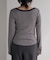 別注 Panel rib Henley Long Sleeve T-shirt