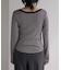 別注 Panel rib Henley Long Sleeve T-shirt