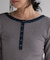 別注 Panel rib Henley Long Sleeve T-shirt