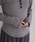 別注 Panel rib Henley Long Sleeve T-shirt
