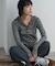 別注 Panel Rib Hoodie Cardigan