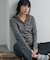 別注 Panel Rib Hoodie Cardigan