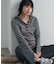 別注 Panel Rib Hoodie Cardigan