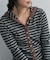 別注 Panel Rib Hoodie Cardigan