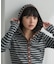別注 Panel Rib Hoodie Cardigan