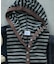 別注 Panel Rib Hoodie Cardigan