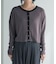 別注 Light Panel Rib ColorScheme Cardigan