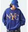リラックスフィット NYCロゴ クルーネックスウェット