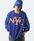 リラックスフィット NYCロゴ クルーネックスウェット