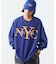 リラックスフィット NYCロゴ クルーネックスウェット
