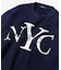 リラックスフィット NYCロゴ クルーネックスウェット
