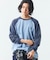 リラックスフィット NYCロゴ ピグメント ワッフル ラグランスリーブ L/S Tシャツ