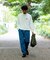 NANGA × FREAK'S STORE 別注 neo-PRO スピンドル バックプリント ロングスリーブTシャツ/日本製/遮熱/UVカット/吸水速乾