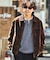 LEATHERETTE TRACKER JACKET