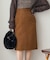 レザレットスウェードスカート
