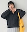 起毛レース Vネックニット