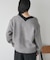 起毛レース Vネックニット
