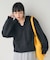 起毛レース Vネックニット