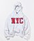 カレッジラバープリントPULLOVER HOODIE
