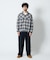PENDLETON × FREAK'S STORE 別注 コットン シャギー ハーフスナップ プルオーバーシャツ