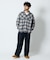 PENDLETON × FREAK'S STORE 別注 コットン シャギー ハーフスナップ プルオーバーシャツ