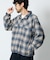 PENDLETON × FREAK'S STORE 別注 コットン シャギー ハーフスナップ プルオーバーシャツ