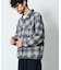 PENDLETON × FREAK'S STORE 別注 コットン シャギー ハーフスナップ プルオーバーシャツ