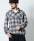 PENDLETON × FREAK'S STORE 別注 コットン シャギー ハーフスナップ プルオーバーシャツ