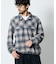 PENDLETON × FREAK'S STORE 別注 コットン シャギー ハーフスナップ プルオーバーシャツ