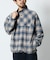 PENDLETON × FREAK'S STORE 別注 コットン シャギー ハーフスナップ プルオーバーシャツ