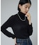 シルク カシミア入り タートルネックロンT