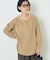 モールワッフル ヘンリーネック Tシャツ