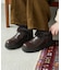 ボアレザレットシューズ