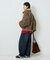 ボア襟 ツイーディーブルゾン