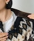 ファー付き フェアアイルカーディガン