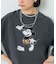 【MICKEY MOUSE】Leopard Raglan Tシャツ