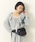 フリルカラー カット ワンピース
